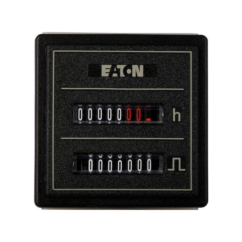 CEC-55PM-406 DURANT COMBINATION HR METER/COUNTER, 55mm SQ DOOR MOUNT, 100-130VAC