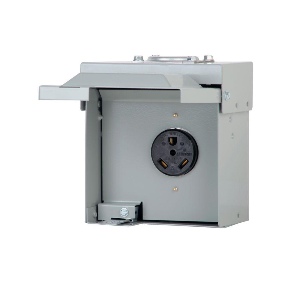 CHU4S C-H POWER OUTLET PANEL, NEMA TT-30R RECEPTACLE 30AMP, NO BREAKER