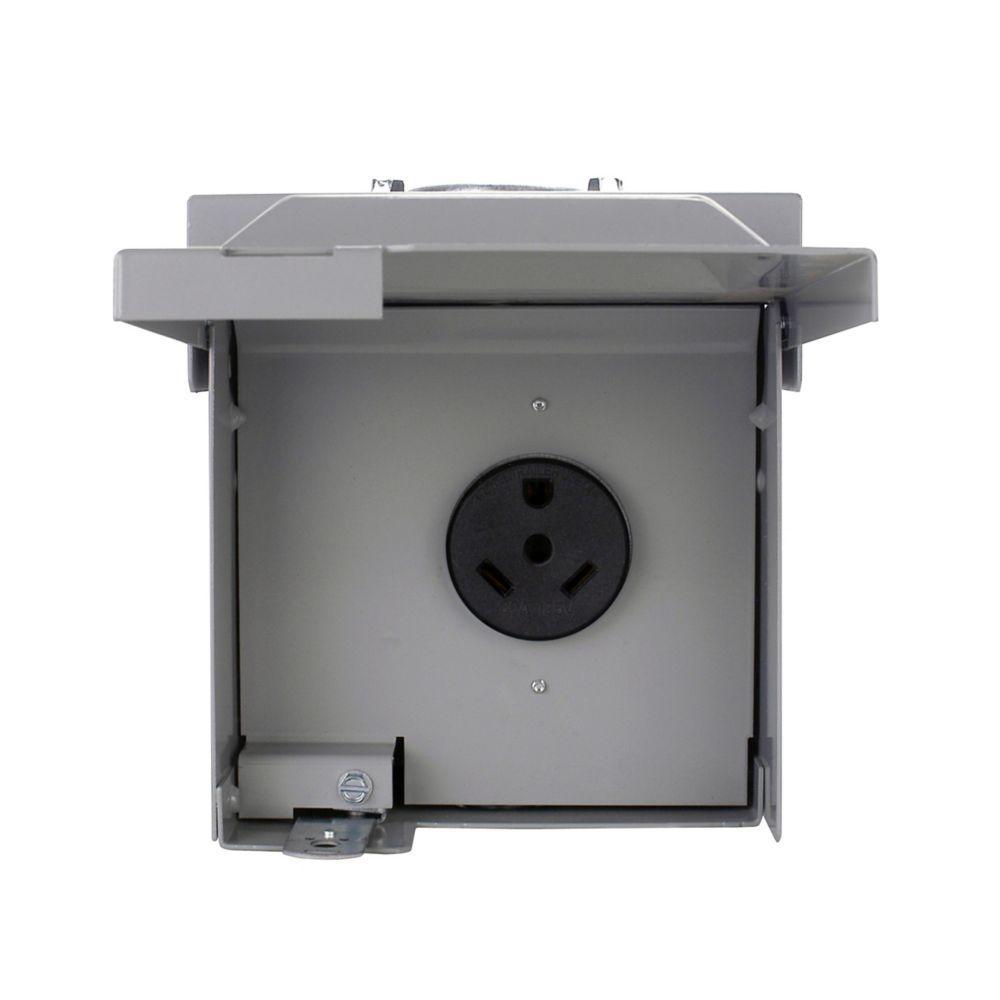 CHU4S C-H POWER OUTLET PANEL, NEMA TT-30R RECEPTACLE 30AMP, NO BREAKER