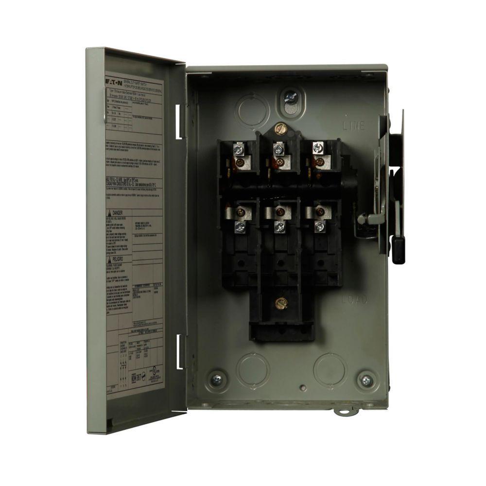 DG321UGB CH SAFETY SWITCH NON-FUSIBLE 3P 30 AMP 240V NEMA 1