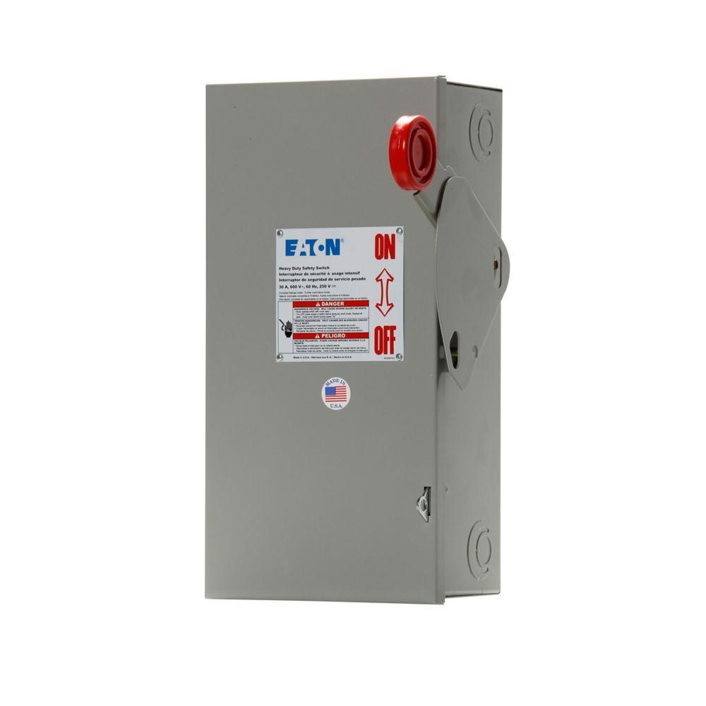 DH361UGK CH SAFETY SWITCH NON-FUSIBLE 3P 30 AMP 600V NEMA 1