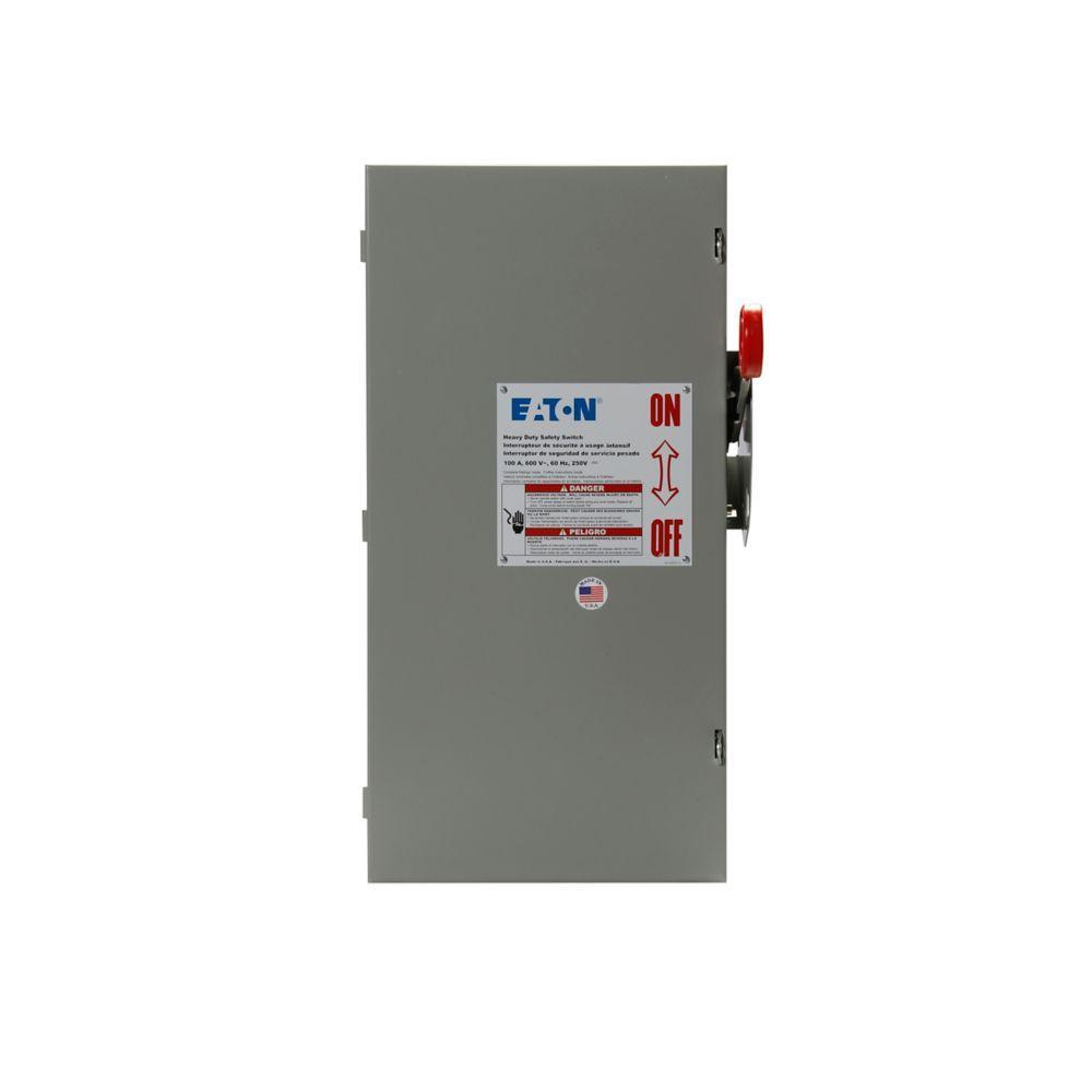 DH363UGK CH SAFETY SWITCH NON-FUSIBLE 3P 100 AMP 600V NEMA 1