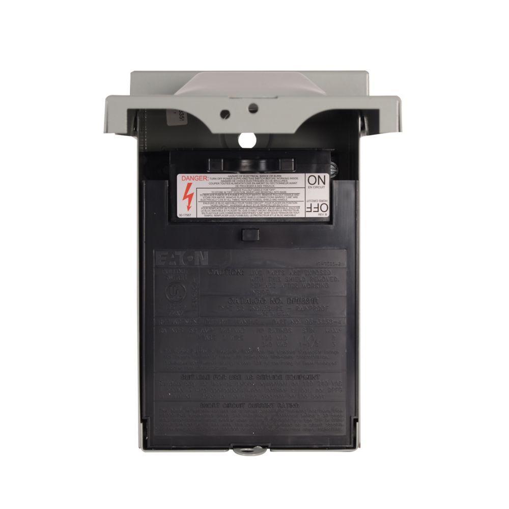 DPF221R CH A/C DISCONNECT SWITCH FUSBILE 2P 30 AMP 120/240V NEMA 3R