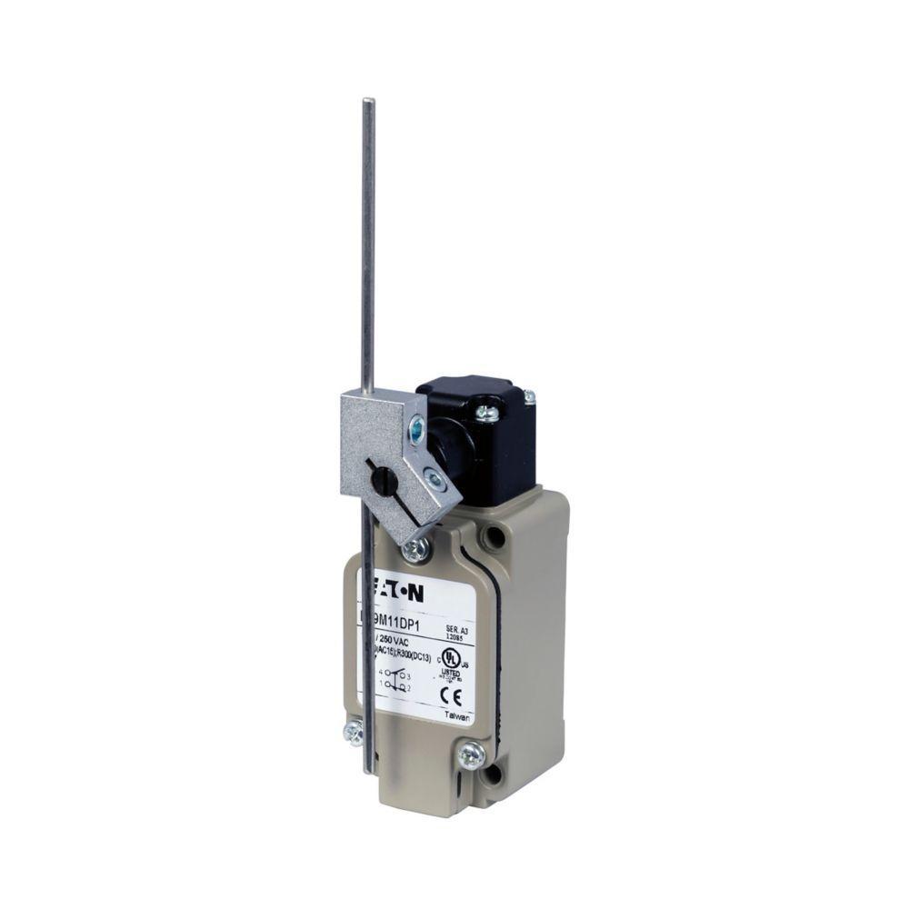 E49M11DP1 CH FULL SIZE METAL DIN ROD LEVER LIMIT SWITCH, 1 N.O. & 1 N.C.