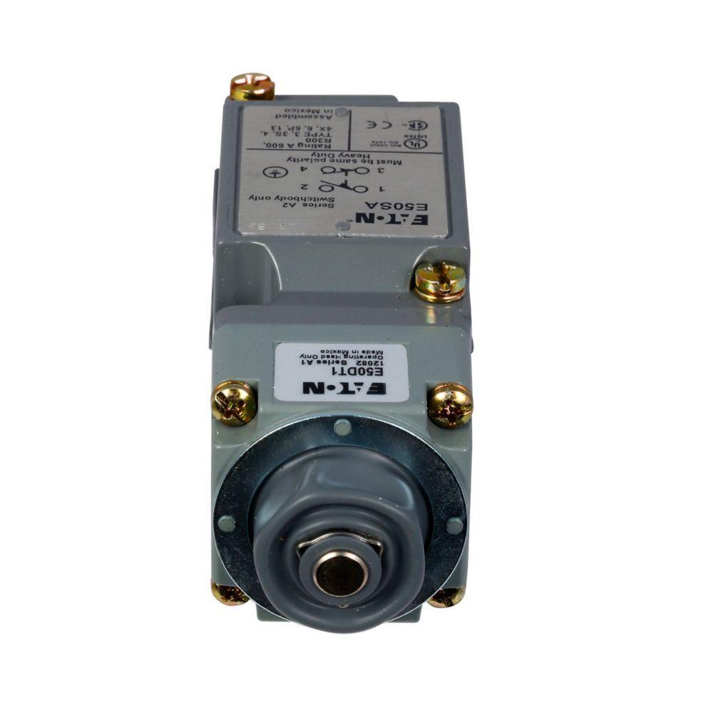 E50SA EATON CUTLER HAMMER HEAVY DUTY LIMIT SWITCH BODY SINGLE POLE 1NO-1NC WITHOUT INDICATING LIGHT
