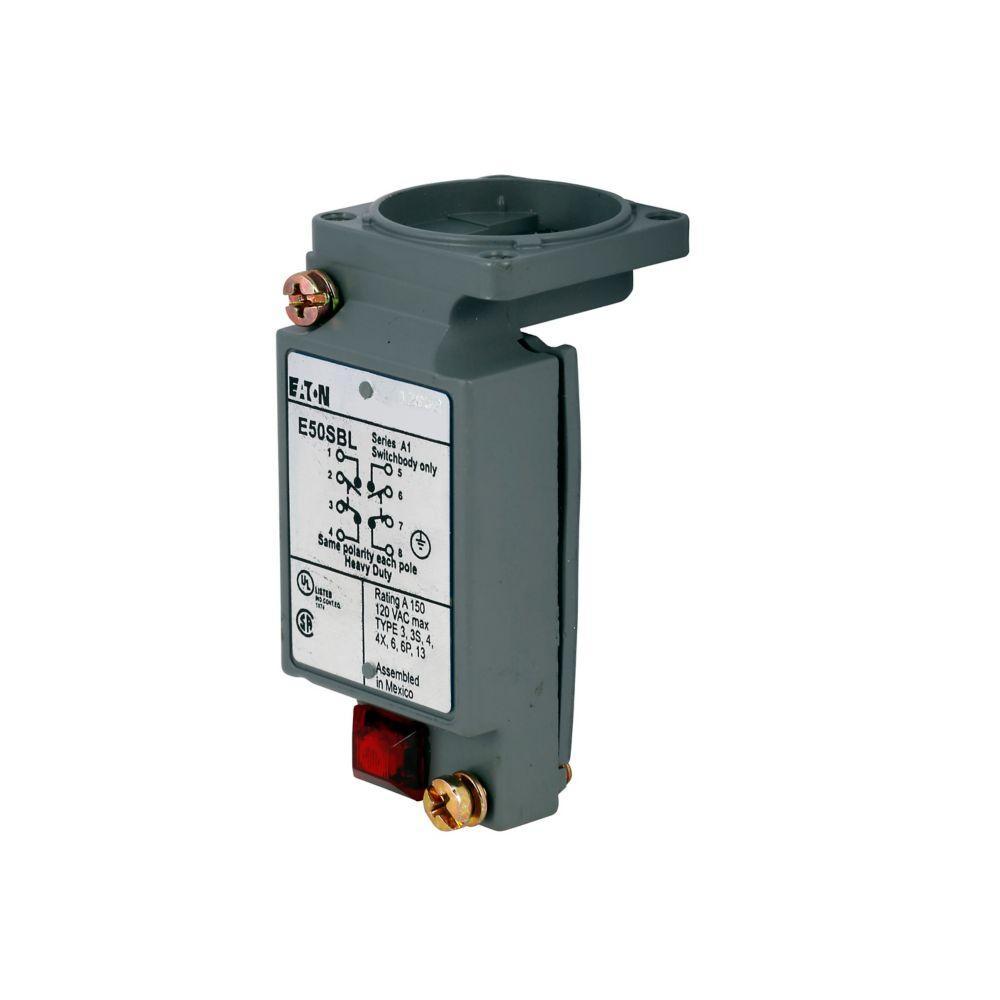 E50SBL CH E50 SWITCH BODY DOUBLE POLE 2NO-2NC WITH 24-120VAC/DC LED