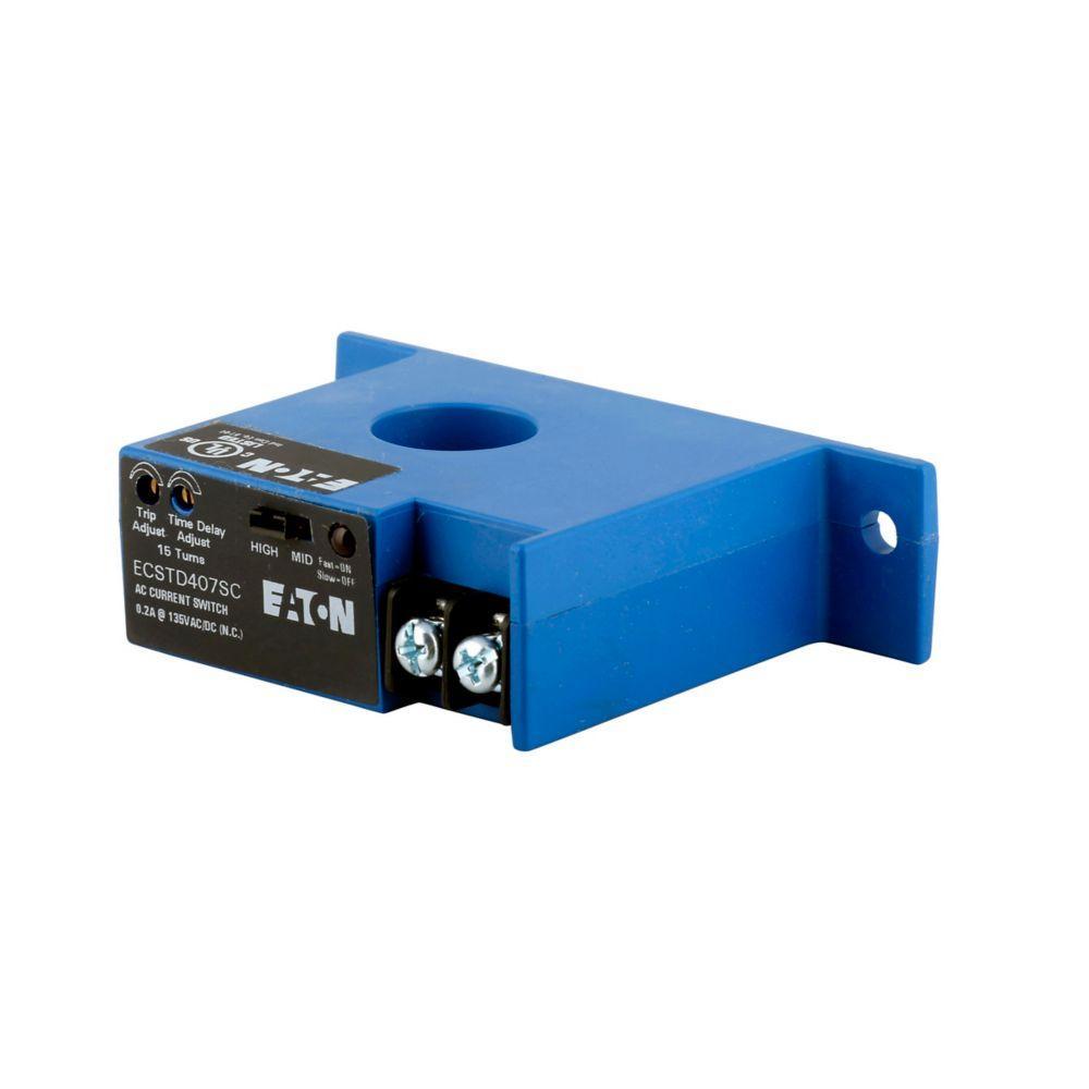 ECSTD407SC CH CURRENT SWITCH W/DELAY,NC,SOLID,SELFPWR,ADJ 1-175A,AC/DC OUT