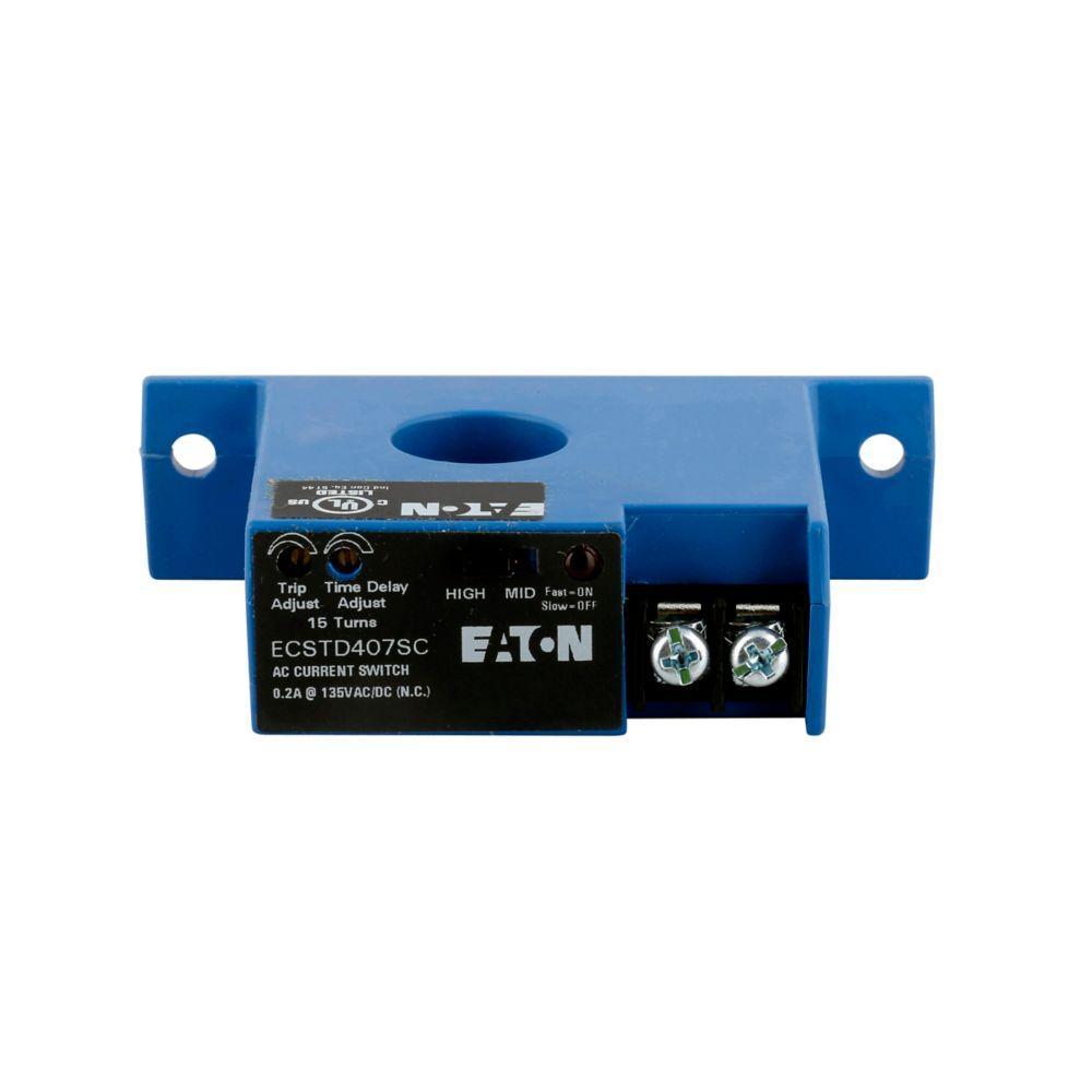 ECSTD407SC CH CURRENT SWITCH W/DELAY,NC,SOLID,SELFPWR,ADJ 1-175A,AC/DC OUT