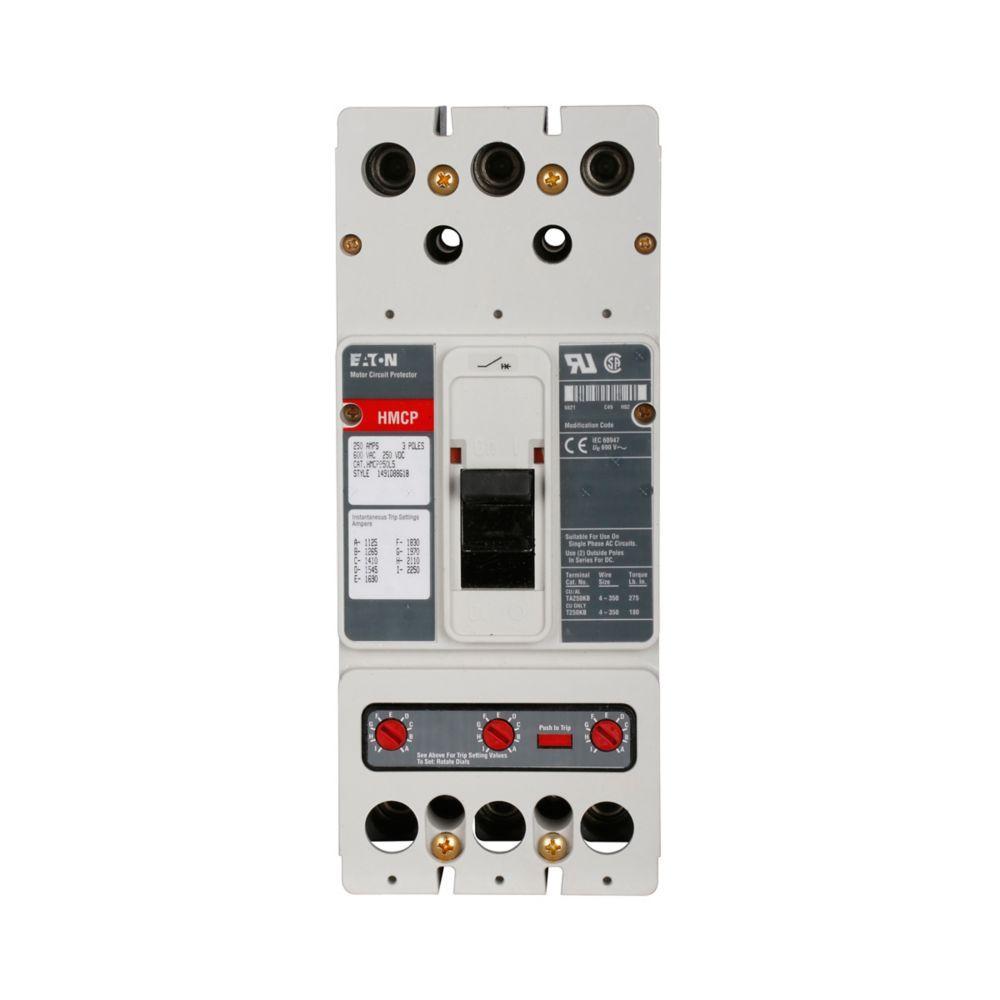 HMCP250W5WA02S30 CH Series C J-Frame Motor Circuit Protector 78667907187 J-Frame Motor Circuit Protector 78667907187