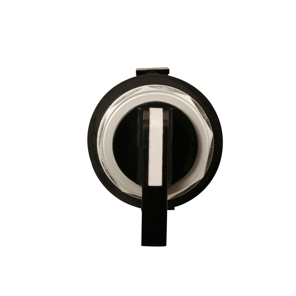 HT8JYH1DAA5 CH 3-POSITION SEL SW, BLACK LEVER, SPRING RETURN BOTH, WITH 2NO
