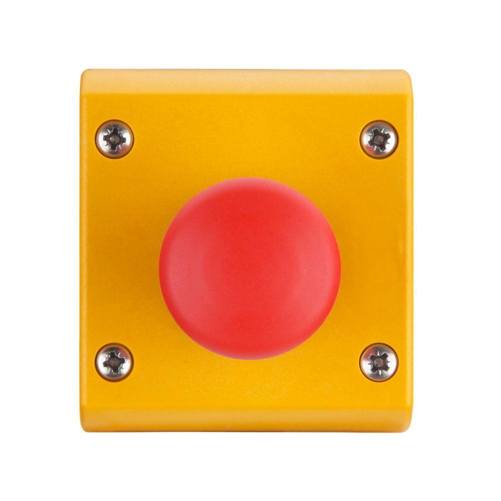 M22-C1-M1H CH ASSEMBLED 40MM E-STOP STATION YELLOW ENCLOSURE PUSH PULL 1NC