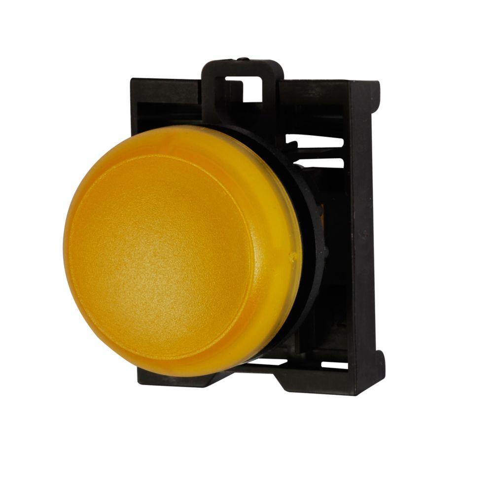 M22-L-Y CH PILOT INDICATING LIGHT 22MM OPERATOR YELLOW FLAT LENS