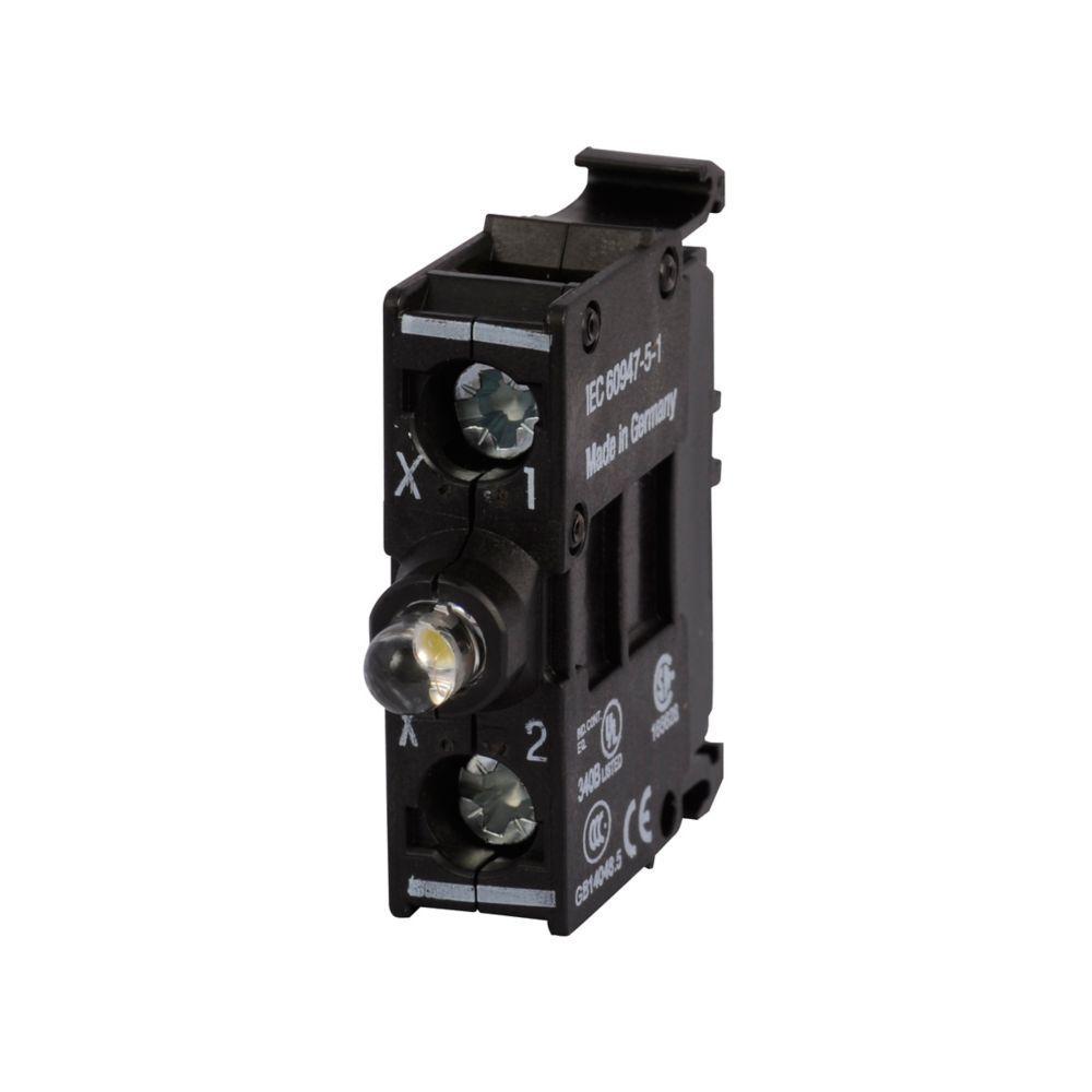 M22-LEDC-W CH LED BLOCK GREEN 12-30V SCREW TERMINAL BASE MOUNT