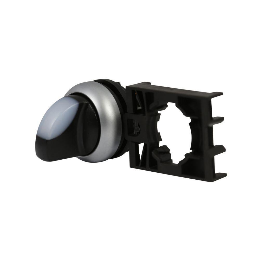 M22-WLKV-W CH SELECTOR SWITCH 22MM OPERATOR WHITE VCAM 2POSITION ILLUMINATED MAINTAINED SILVER BEZEL
