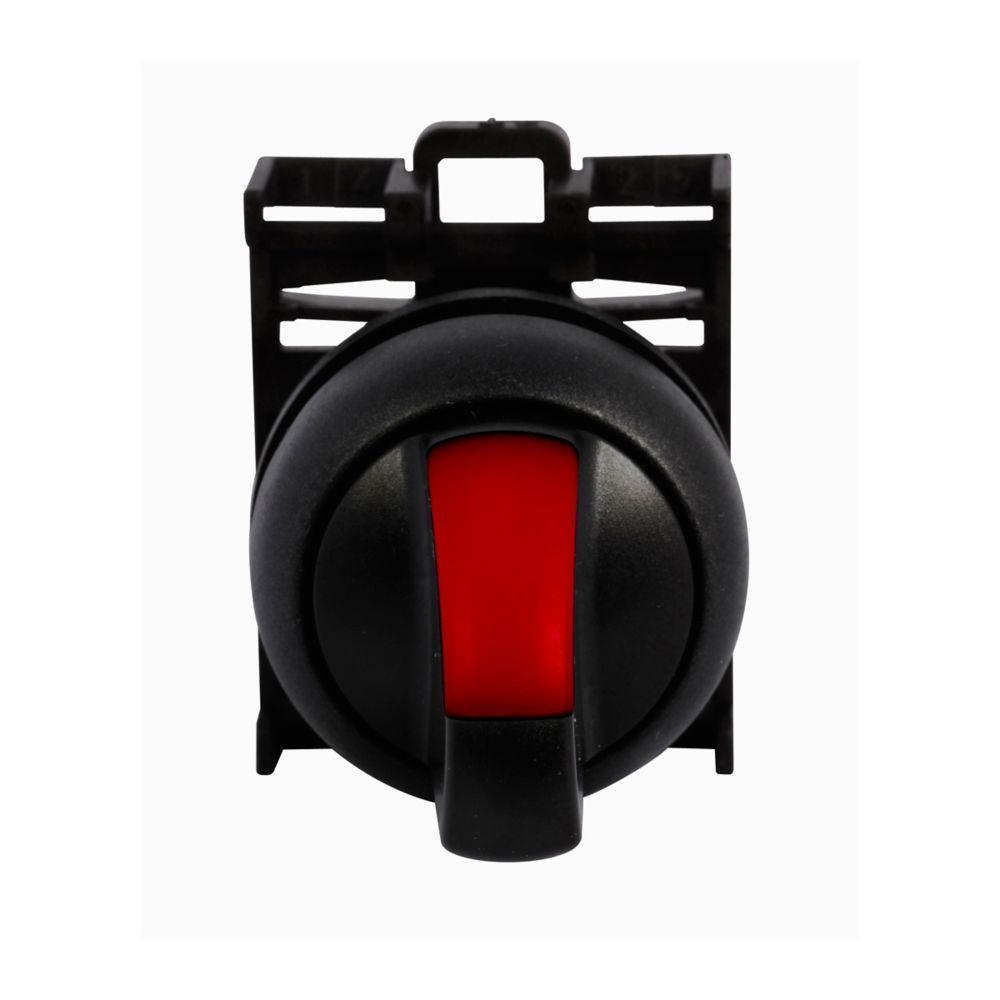 M22S-WRLK3-R CH SELECTOR SWITCH 22MM OPERATOR RED 3POSITION ILLUMINATED MAINTAINED BLACK BEZEL