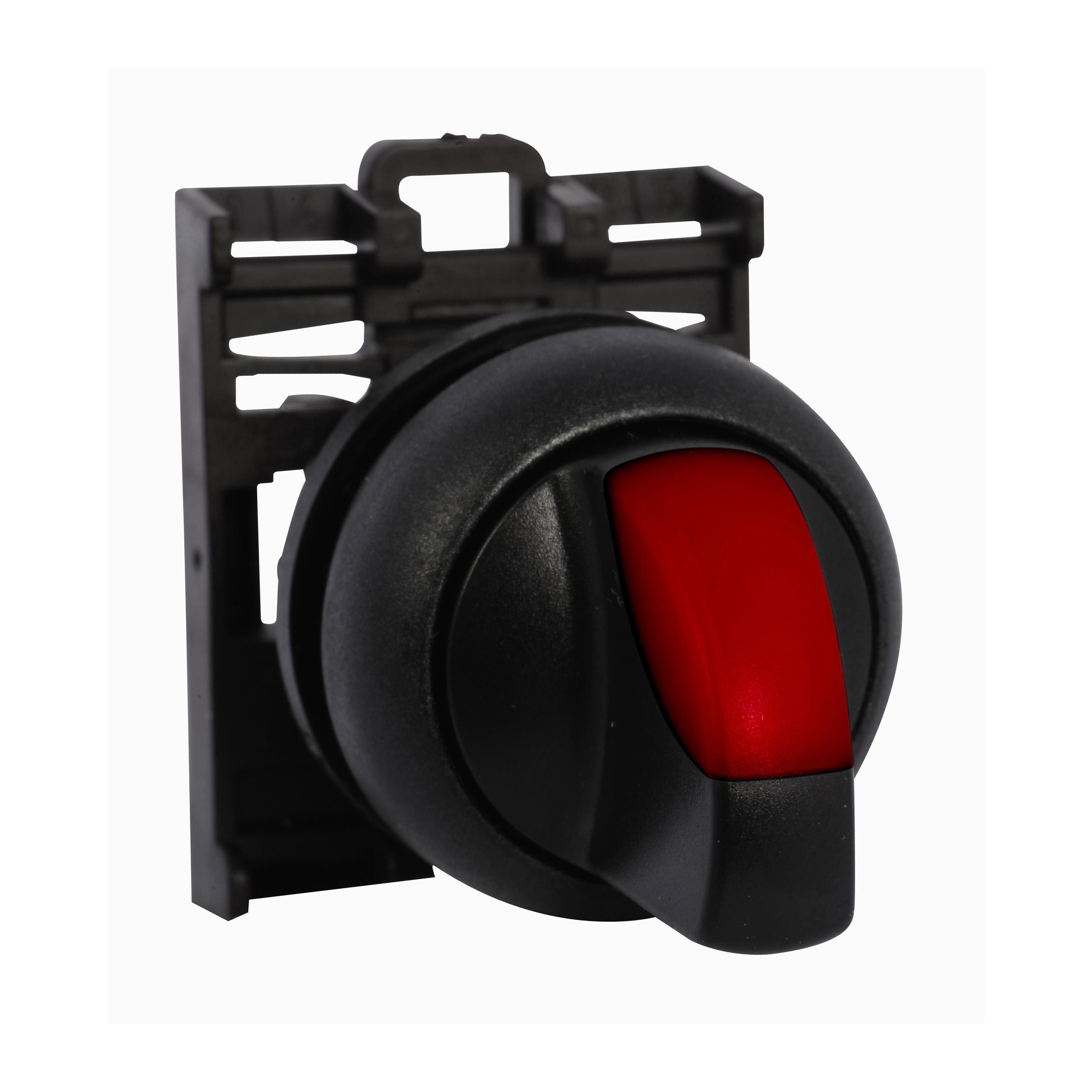 M22S-WLKV-R CH SELECTOR SWITCH 22MM OPERATOR RED VCAM 2POSITION ILLUMINATED MAINTAINED BLACK BEZEL