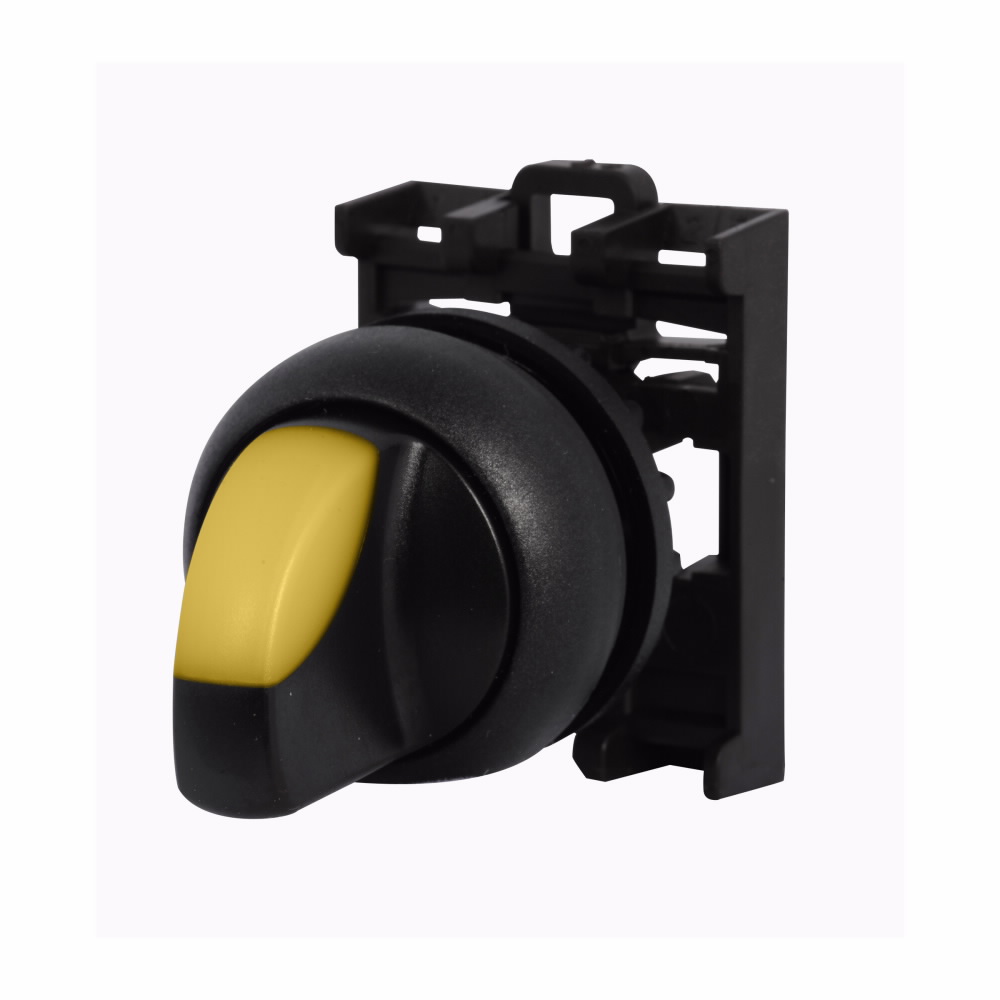 M22S-WLKV-Y CH SELECTOR SWITCH 22MM OPERATOR YELLOW VCAM 2POSITION ILLUMINATED MAINTAINED BLACK BEZEL