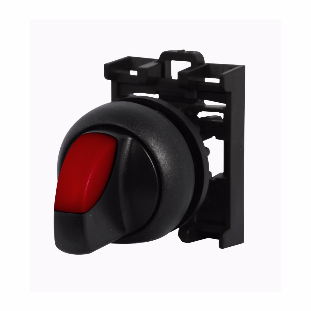 M22S-WLKV-R CH SELECTOR SWITCH 22MM OPERATOR RED VCAM 2POSITION ILLUMINATED MAINTAINED BLACK BEZEL