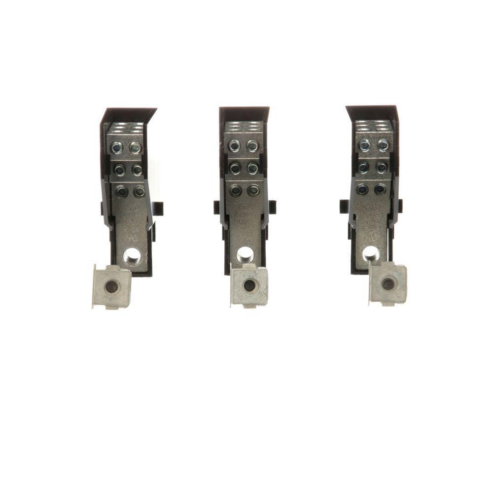 PDG2X3TA2256W CH TERMINAL DISTRIBUTION LUG 225AMP (6)14-6AWG 3POLE AL FOR PDG2 MCCB SOLD PER PACK OF 3