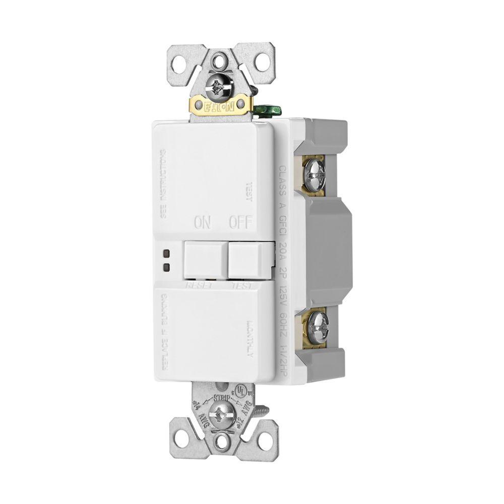 SGFD20W CWD GFCI SELF TEST BLANK FACE 20A 125V WH