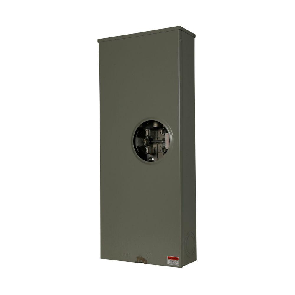 UFTH4330TCH CH METER SOCKET 1P 320 AMP RINGLESS OH/UG 4 JAW WITH LARGE HUB OPENING ( NO HUB ON TOP/OPEN HOLE) (AEP APPROVED)