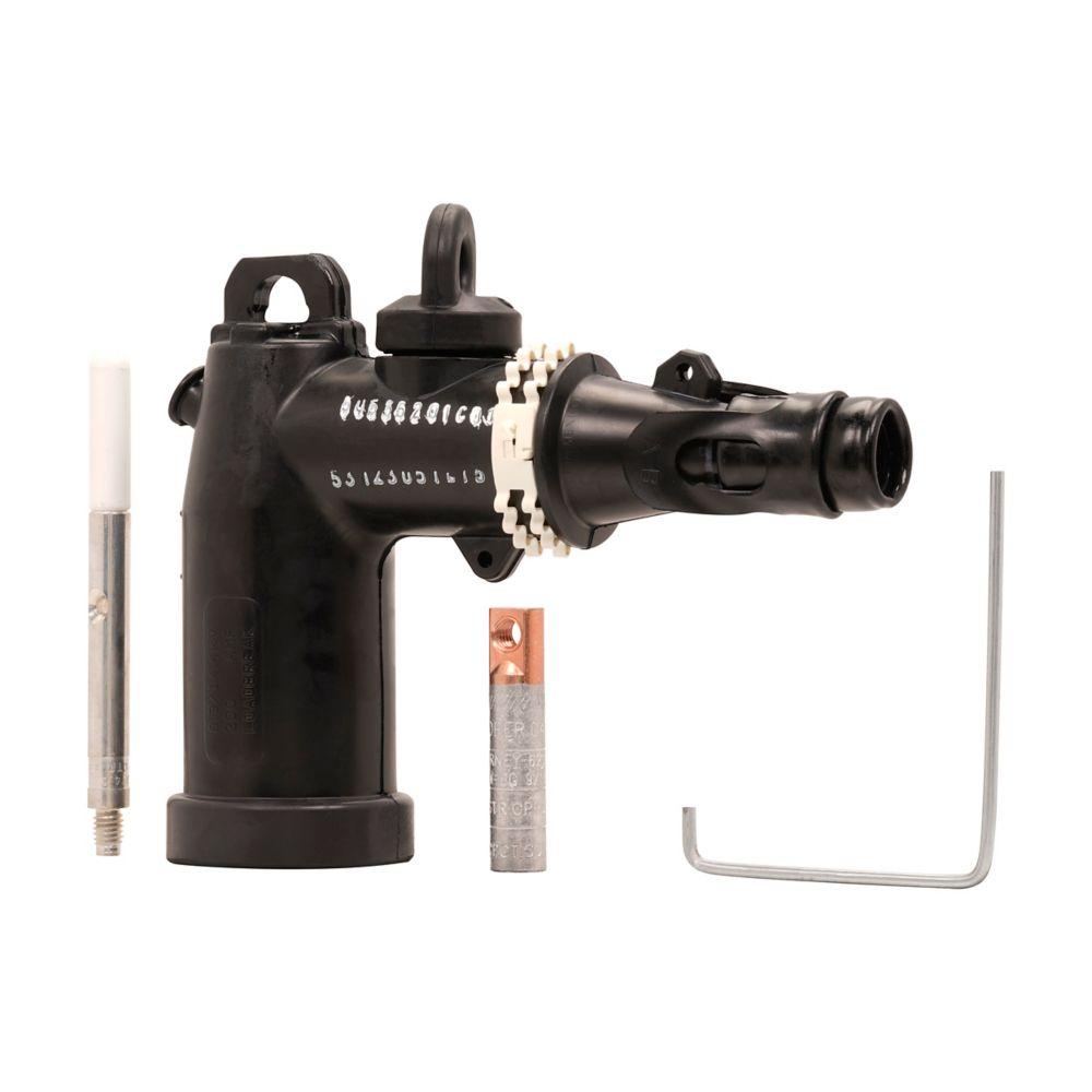 LEJ215AB04T COOPER POWER SYSTEM 200A 15kV LOADBREAK ELBOW CABLE CONNECTOR w/ INTERNAL JACKET SEAL FOR #2 CABLE - INSULATION DIAMETER 0.610-0.970"