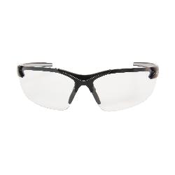 DZ111-G2 WOLF PEAK SAFETY GLASSES, ZORGE BLACK FRAME, CLEAR LENS
