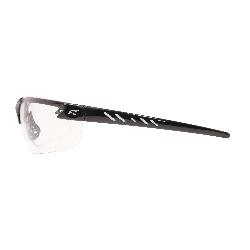 DZ111-G2 WOLF PEAK SAFETY GLASSES, ZORGE BLACK FRAME, CLEAR LENS