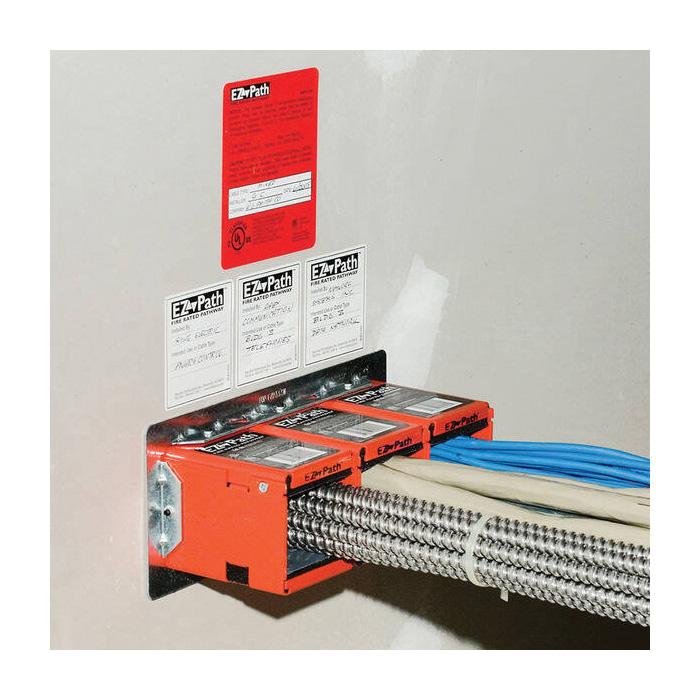 EZDP133CWK SPEC TECH 33 SERIES - FIRE-RATED PATHWAY DEVICE FULL KIT WITH ONE PAIR (2) CIRCULAR WALL PLATES 73057300035