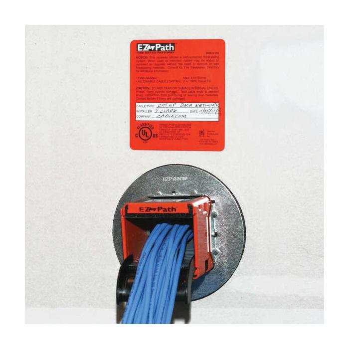 EZDP133CWK SPEC TECH 33 SERIES - FIRE-RATED PATHWAY DEVICE FULL KIT WITH ONE PAIR (2) CIRCULAR WALL PLATES 73057300035