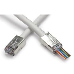 105020 PLATINUM TOOLS SHIELDED EZ-RJ45 FOR CAT5E & CAT6 WITH INTERNAL GROUND