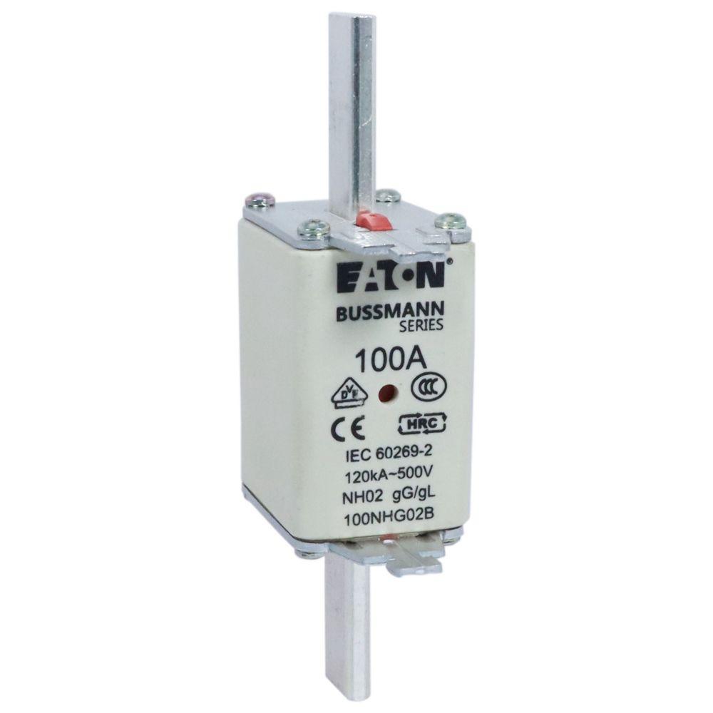 100NHG02B BUSSMANN NH FUSE 100A 500V GG/GL SIZE 02