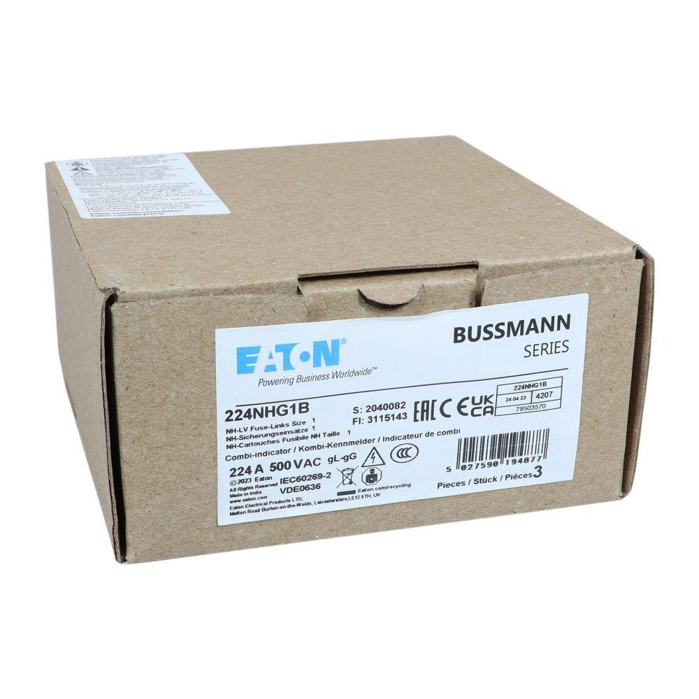 224NHG1B BUSSMANN NH FUSE 224A 500V GG/GL SIZE 1