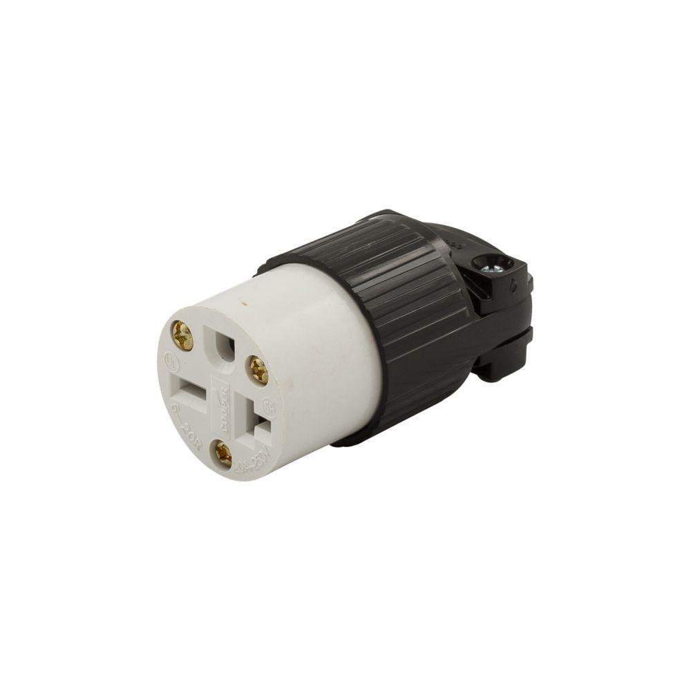 5469 CWD CONN 20A 250V 2P3W STR POLY BW