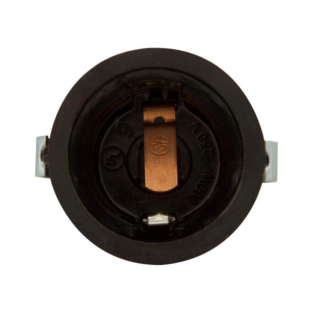732-3-BU CWD WEATHERPROOF PHENOLIC SOCKET, MEDIUM BASE ATTACHON, 660W 250V, 14-12 AWG, SNAP-IN MOUNTING, BLACK