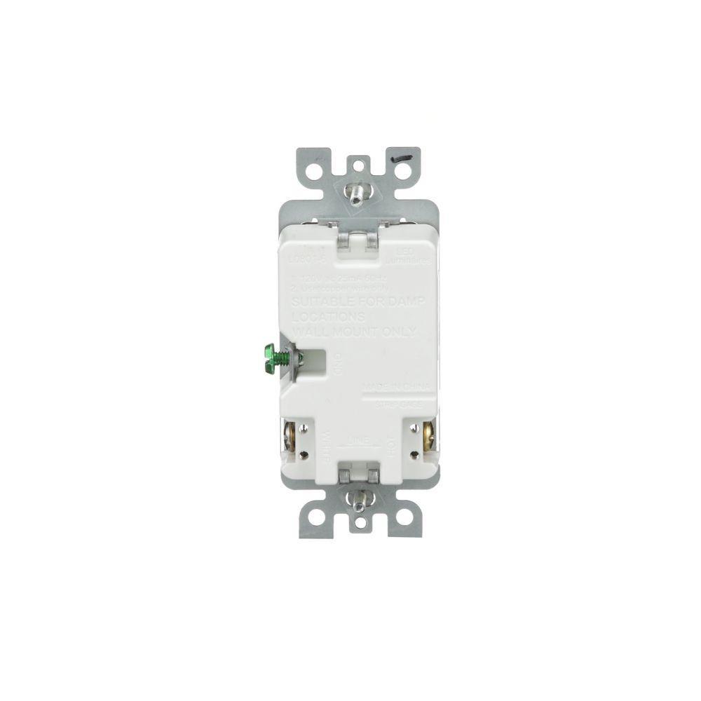7739W-BOX CWD LED STEPLIGHT W LOUVERD WP, WH