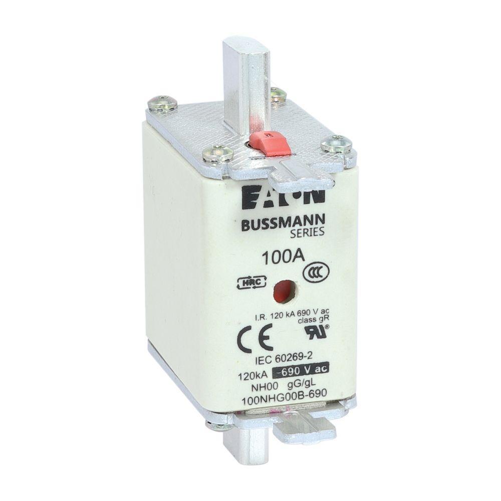 100NHG00B-690 BUSSMANN NH FUSE 100AMP 690V GG SIZE 00 05171216443