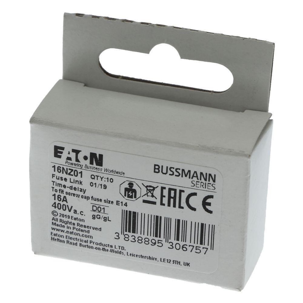 16NZ01 BUS 440V NEOZED FUSE LINKS (10)