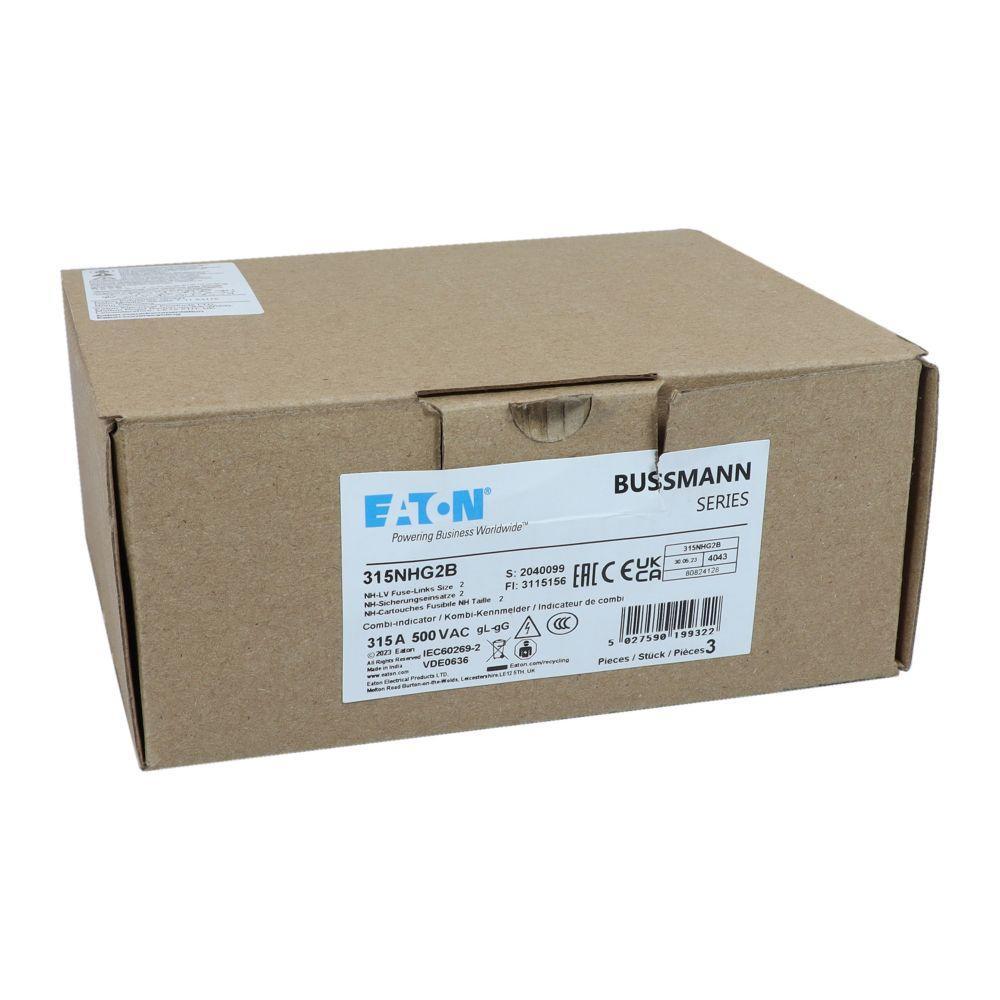 315NHG2B BUSSMANN NH FUSE 315A 500V GG/GL SIZE-2 (3) 05171262617