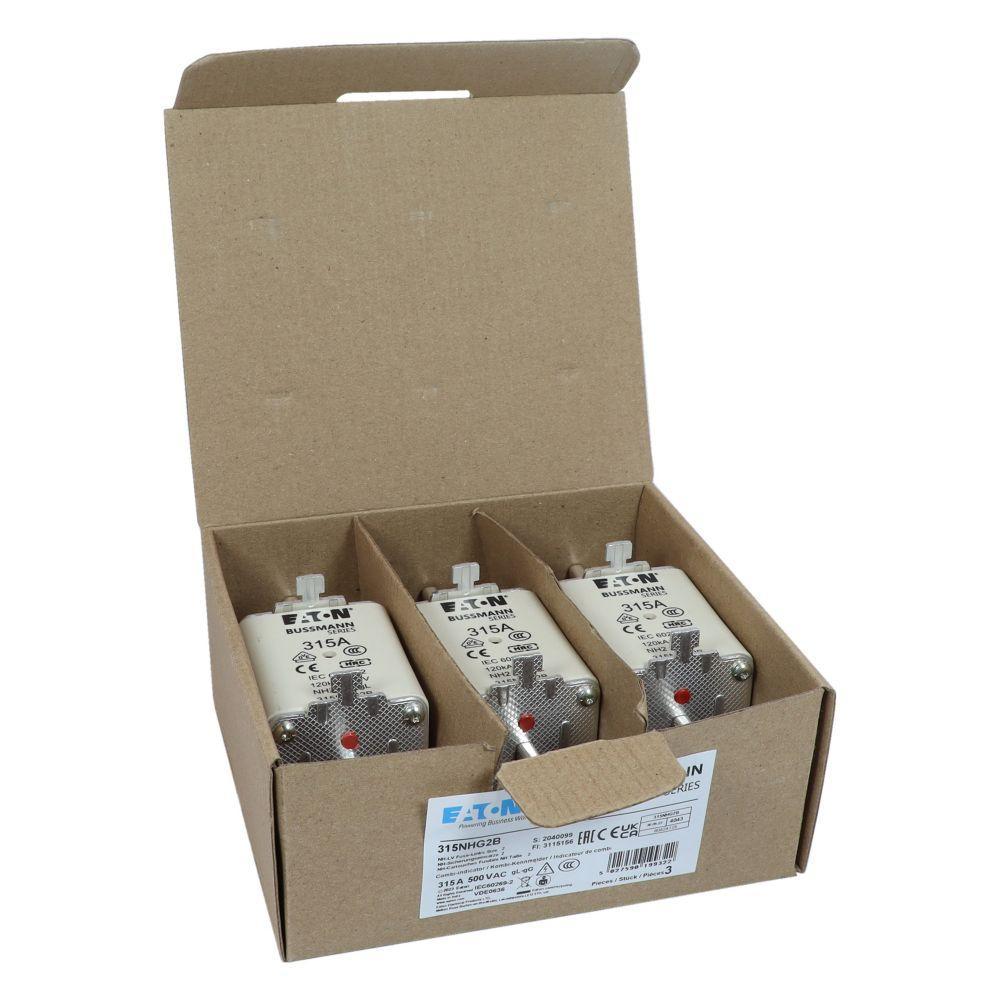 315NHG2B BUSSMANN NH FUSE 315A 500V GG/GL SIZE-2 (3) 05171262617