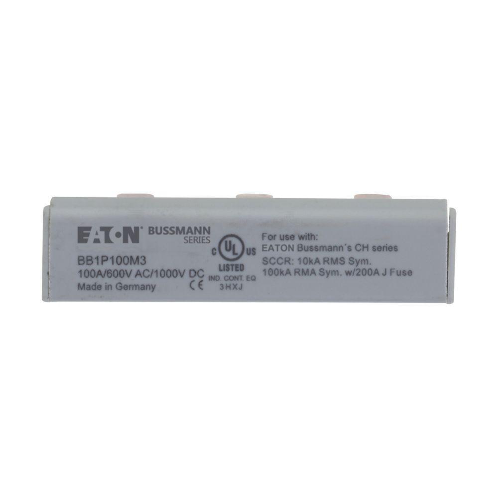 BB1P100M3 BUSS NGL-PHASE 1000V DC BB 100A 3 PINS EC