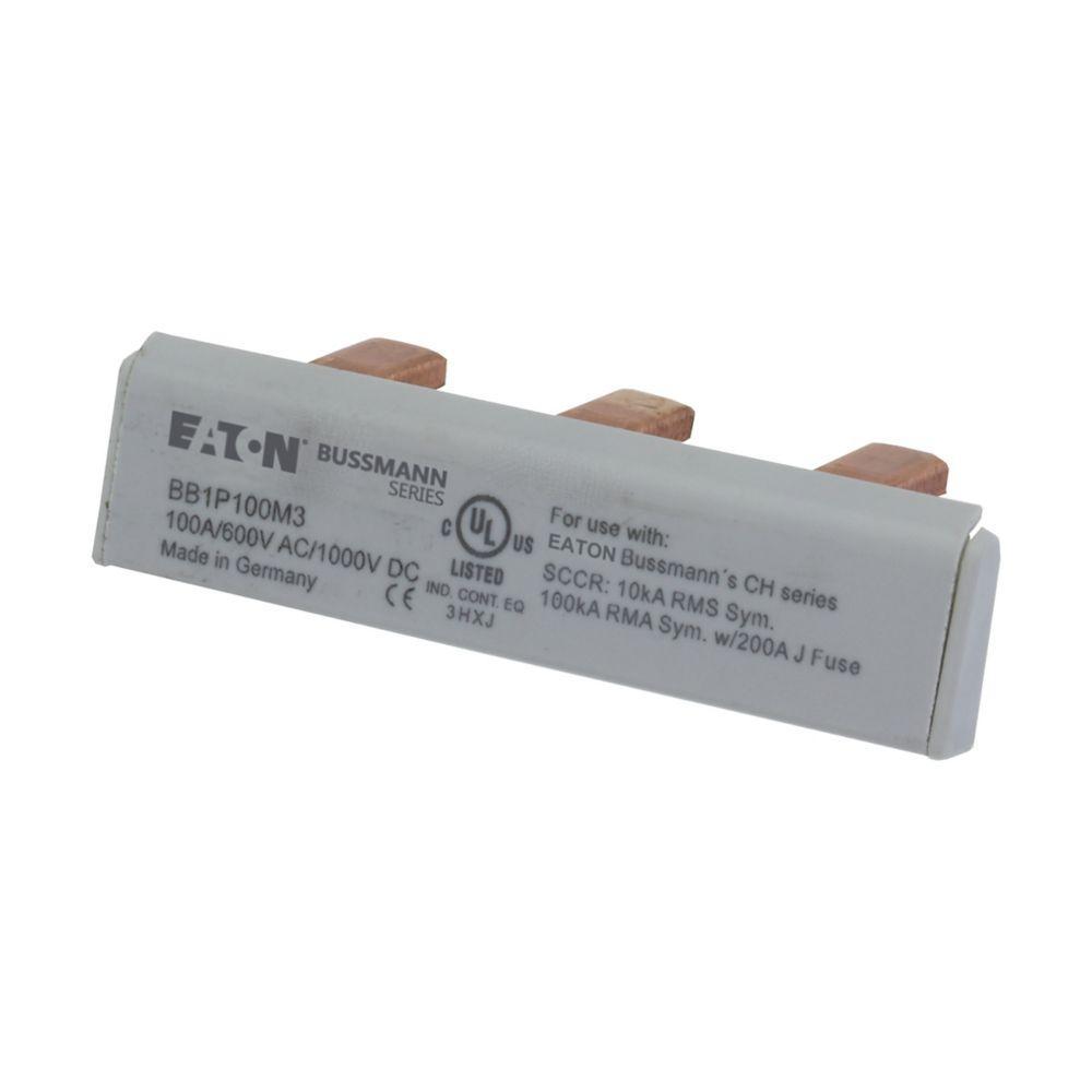 BB1P100M3 BUSS NGL-PHASE 1000V DC BB 100A 3 PINS EC