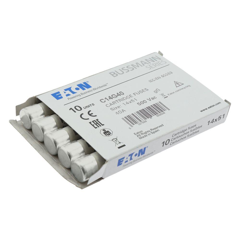 C14G40 BUS CYLINDRICAL FUSES (10)