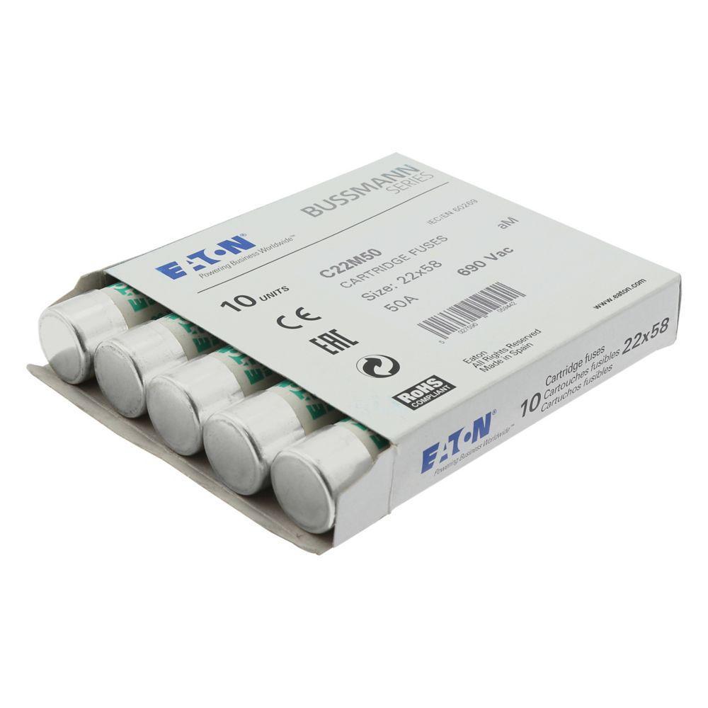 C22M50 BUSSMANN CYLINDRICAL FUSE 22 X 58 50A AM 690V AC 05171275480