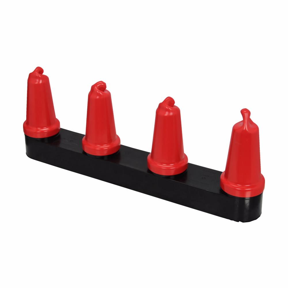 DJ635A4U COOPER POWER 35KV 600A DEADBREAK JUNCTION 4-WAY WITH STAINLESS STEEL U-STRAPS