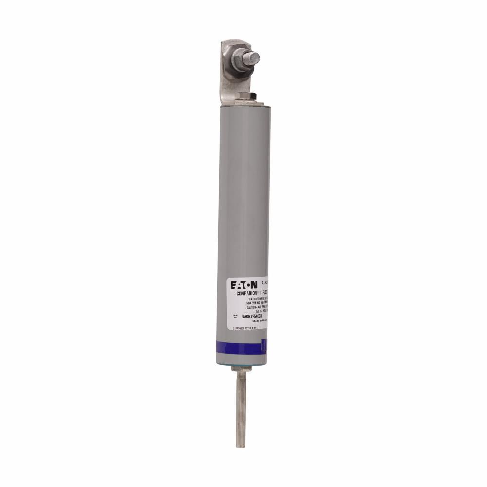 FAH23KV12KCGR1 EATON COOPER POWER SERIES CURRENT LIMITING FULL RANGE FUSE, OUTDOOR, 23 KV, 1.5 INCH DIAMETER, DISTRIBUTION C, 12K, 31 KA MAX INTERRUPT CURRENT, COMPII, SMALL (#6-2/0) PARALLEL GROOVE/SPLINE STUD TERMINAL
