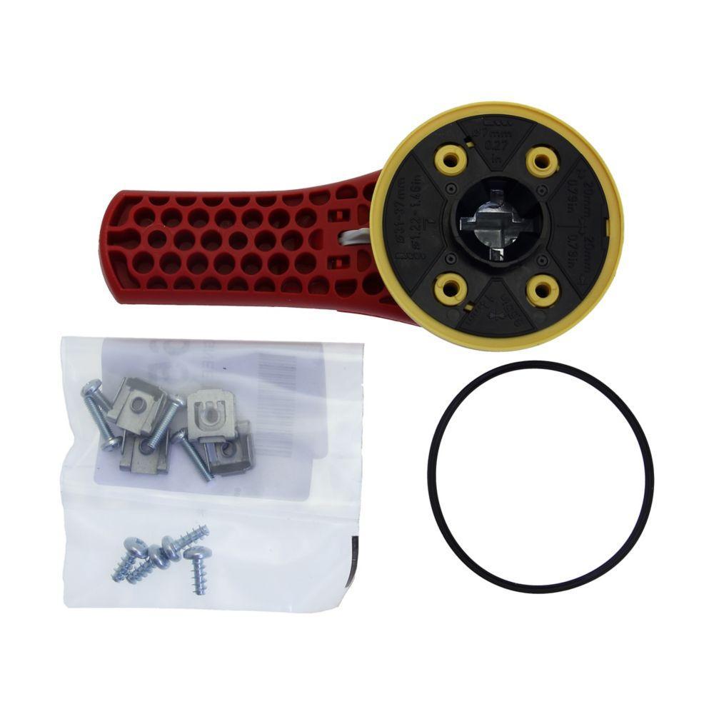 H4X-06R BUS HANDLE, 1, 3R, 4, 4X 12 REDPSTL