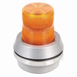 51XBRFA120A EDWARDS 51XBR XTRA-BRITE LED BEACON WITH HORN 120V AC AMBER LENS