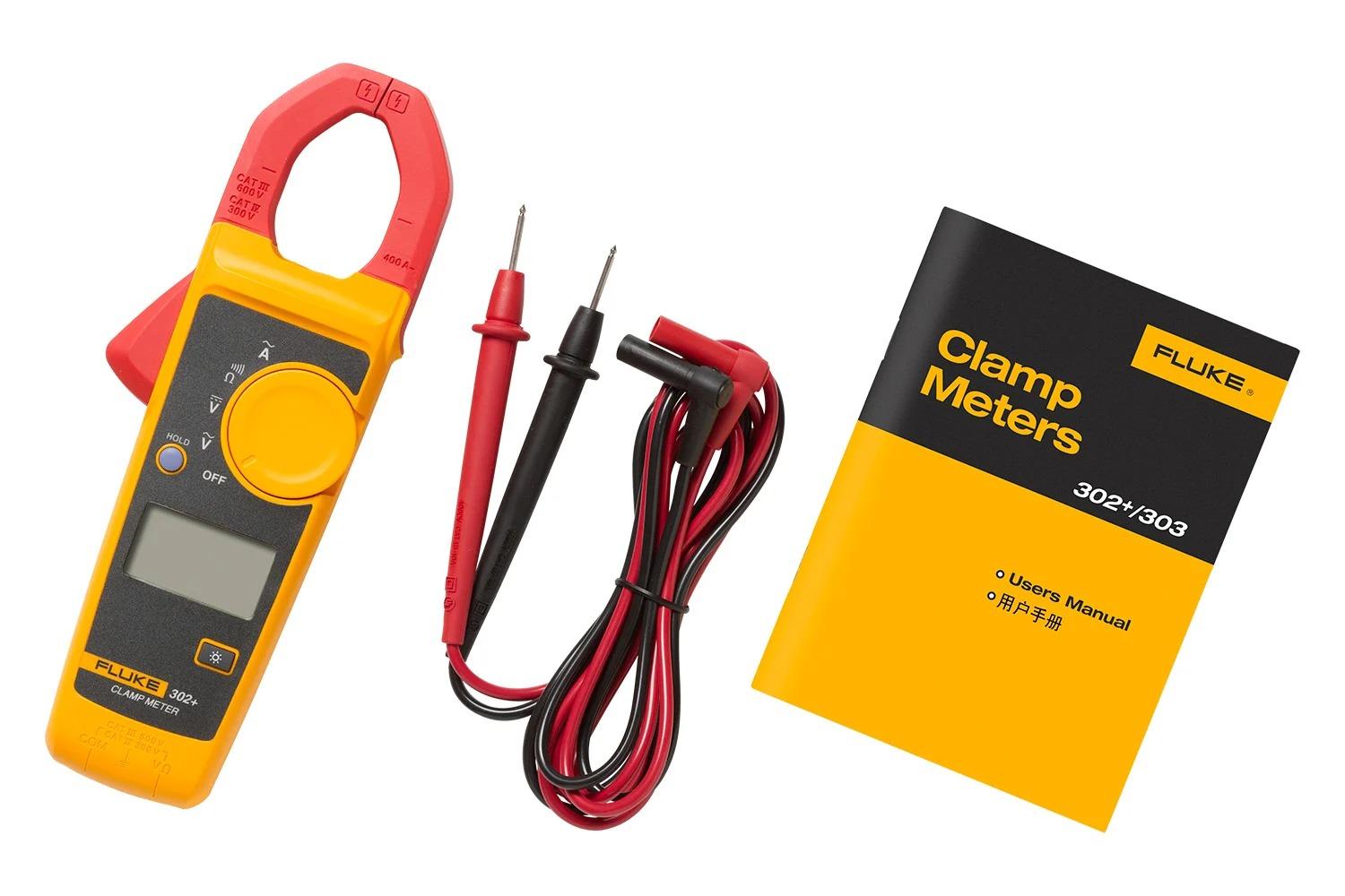 FLUKE-302+-R FLUKE FLUKE 302+ 400A AC TRUE RMS CLAMP METER, RETAIL