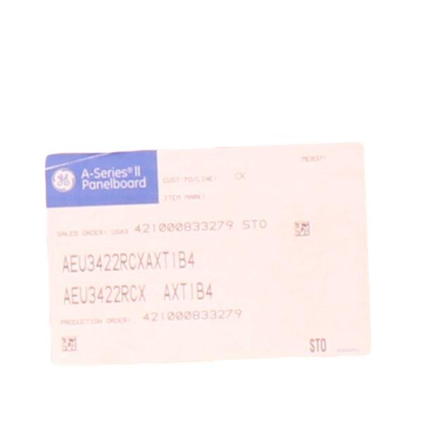 AEU3422RCXAXT1B4 GE PANELBOARD INTERIOR